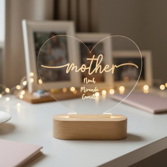 Mother’s Day Personalized Night Light | Custom Gift for Mom, Nana & Grandma - Picture 8 of 8